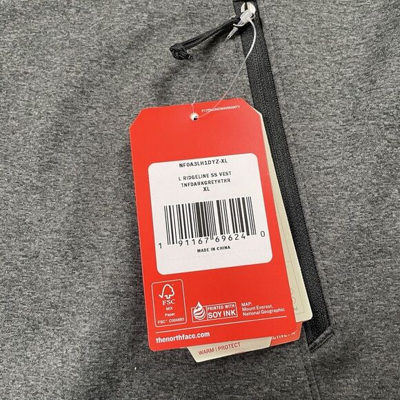 The North Face Ridgeline SS Vest Womens Size XL Gray Windwall Soft Shell Jacket - Picture 5 of 13